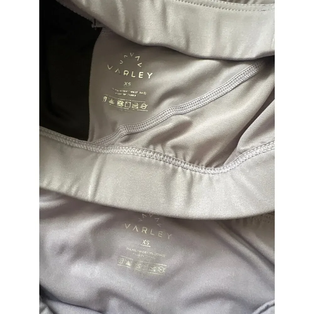 Varley Chester Leggings Sports Bra Set Dusk Lavender XS Mesh EUC